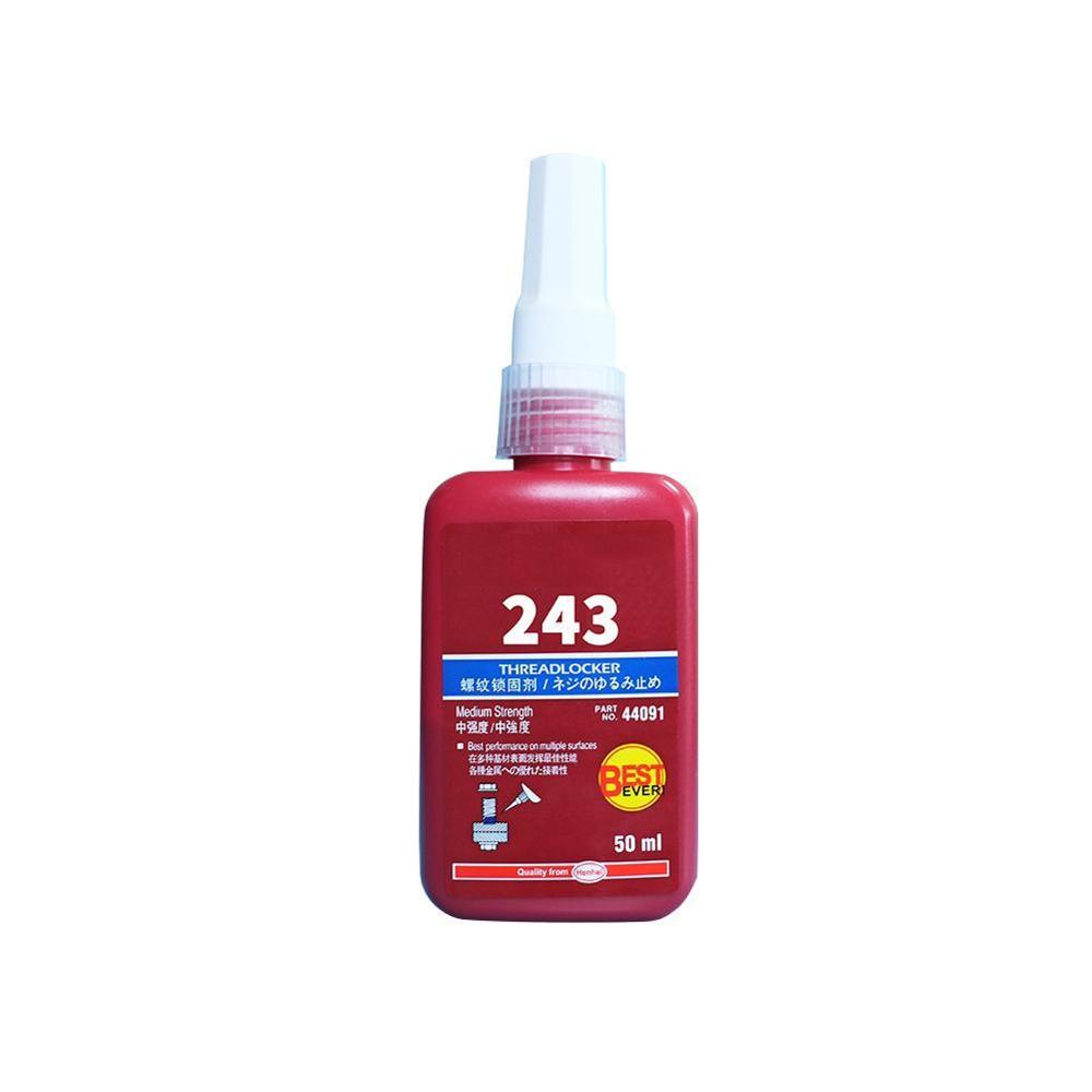 243 50ml Cylindrical Retainer Locking Adhesive Metal Screw Anaerobic Adhesive Thermal Strength Environment Glue: Default Title