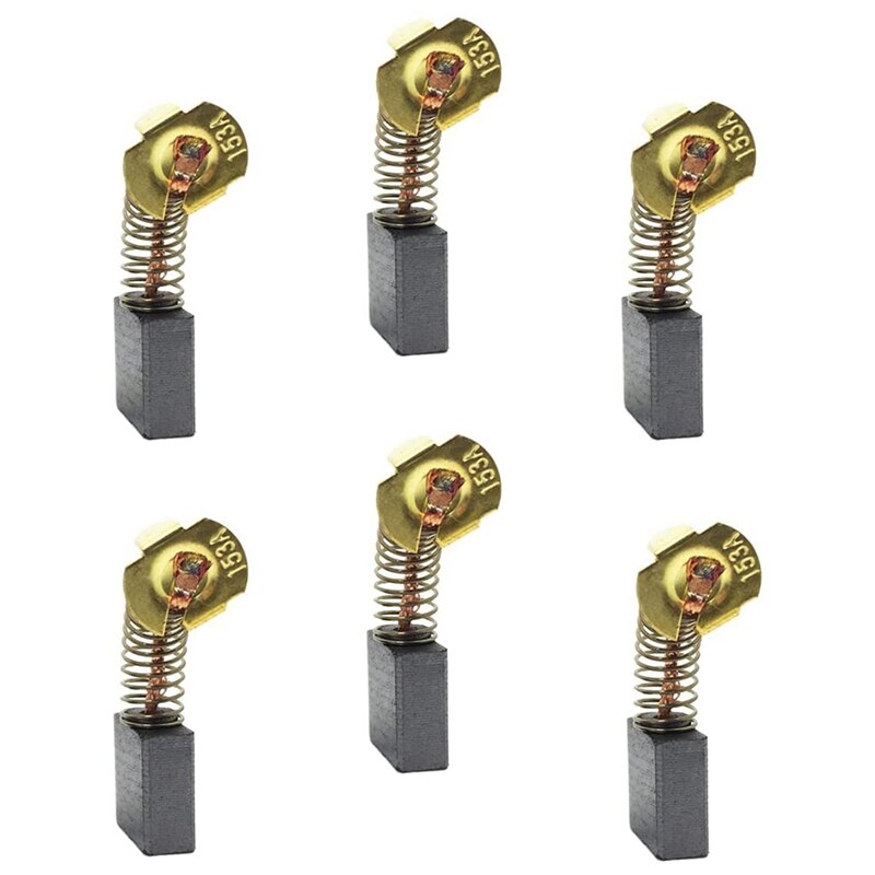 6-Pack Cb-157 Koolborstels Vervanging Koolborstels Voor Makita 181048-2,181047-4,194986-9,957805410 en Meer: Default Title