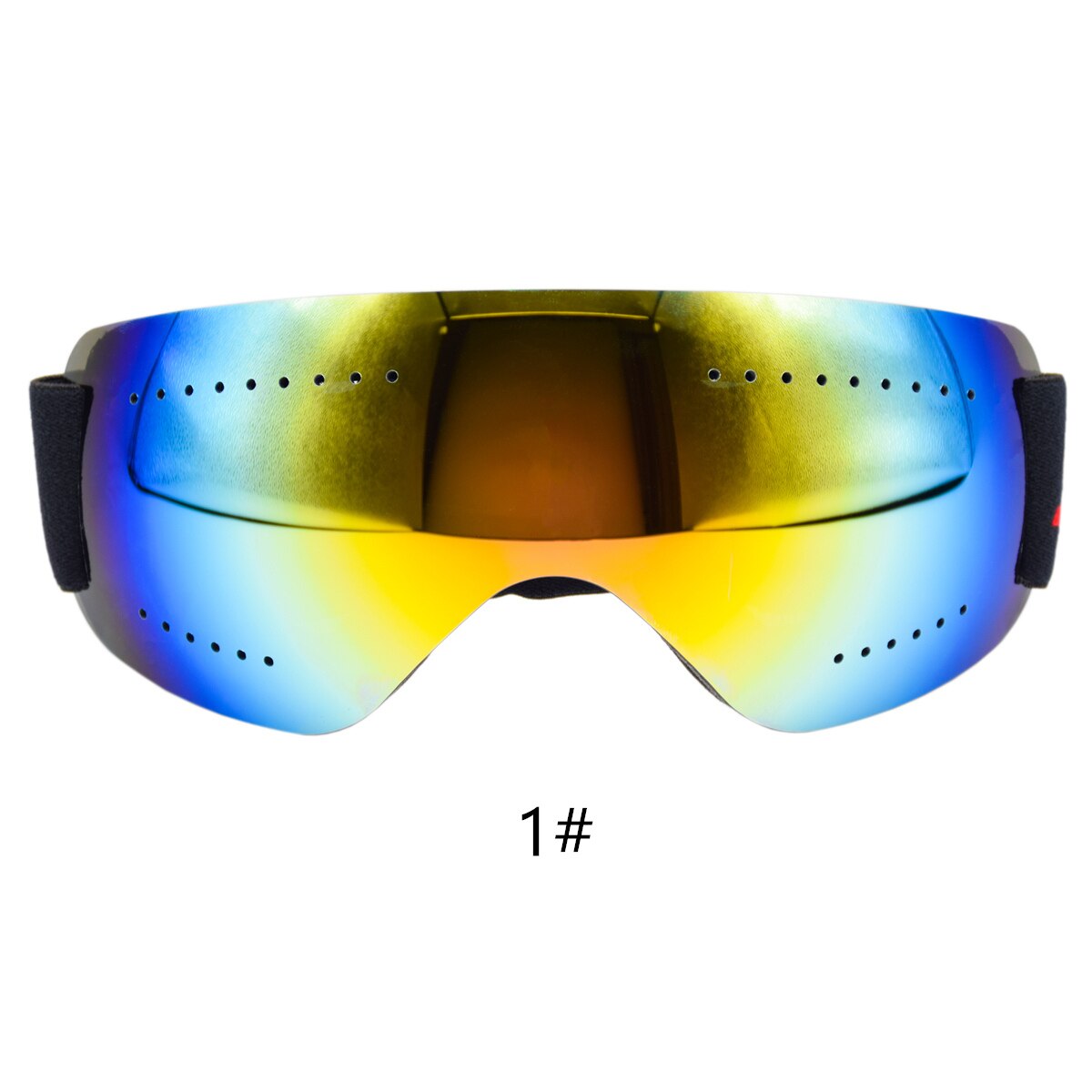 Heren dames unisex skibrillen  uv400 anti-condens skibrillen winter winddicht snowboardbrillen skibrillen snowboardbrillen: Geel 1 multi