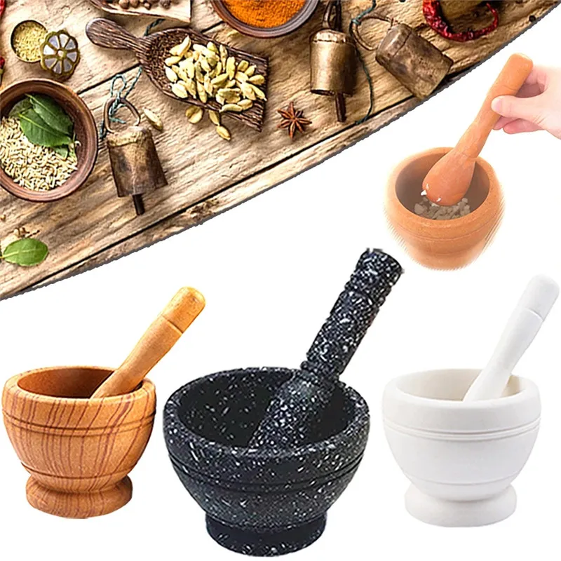 Molinillo de hierbas, triturador de pimienta y especias, juegos de mortero, juego de cuencos de prensa Manual, triturador de mezcla de especias, herramientas de cocina