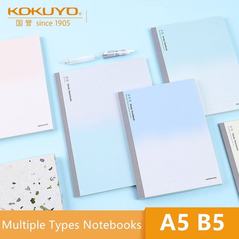 KOKUYO All Subject Study Notebook Campus WCN-DNA58 A5 B5 Simple Memo Column Blank 5/9mm Square Music English Books
