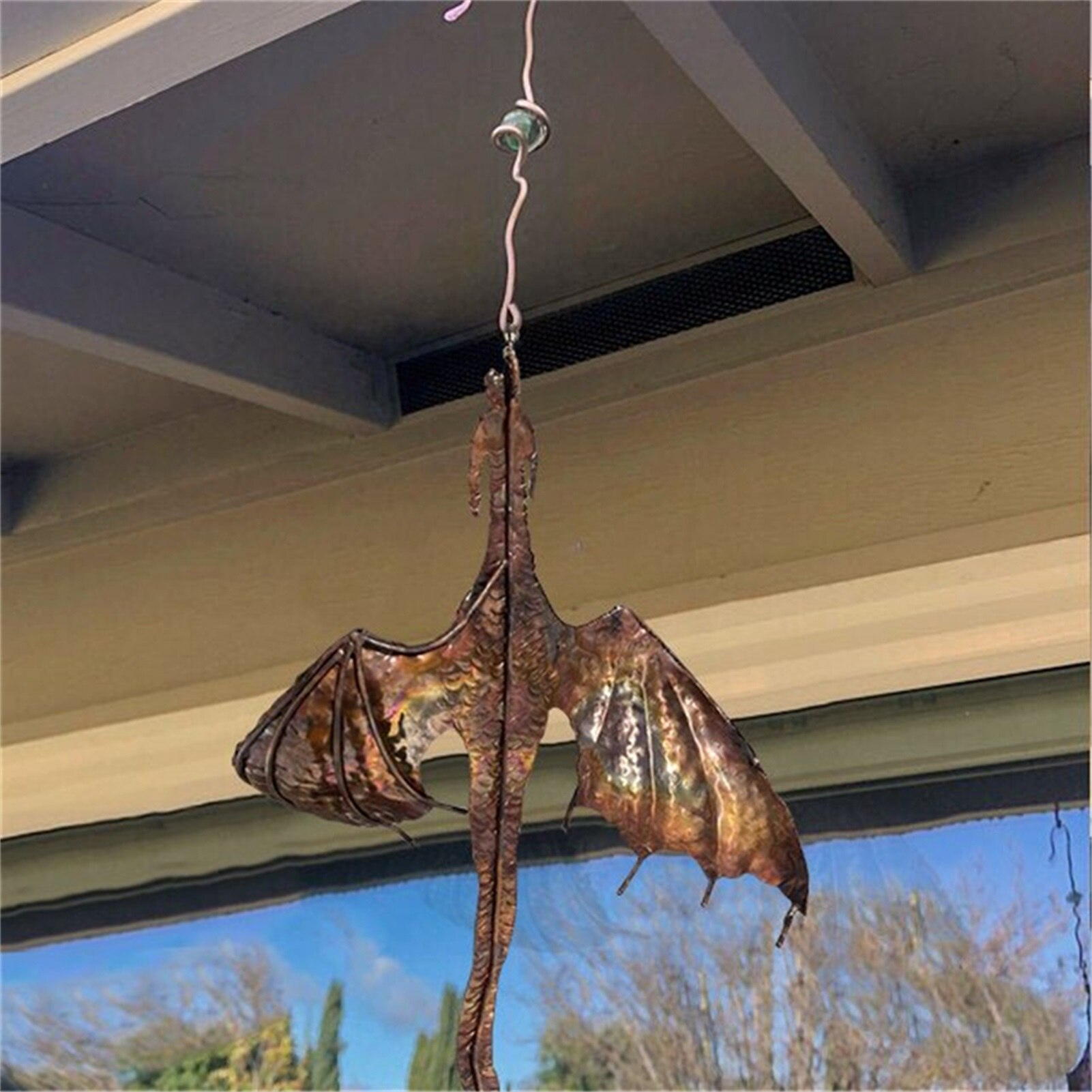 Bat Wind Catcher Bat Wind Spinner Wind Sculptures Spinner Yard Windmill Garden Ornaments Spinning Yard Art