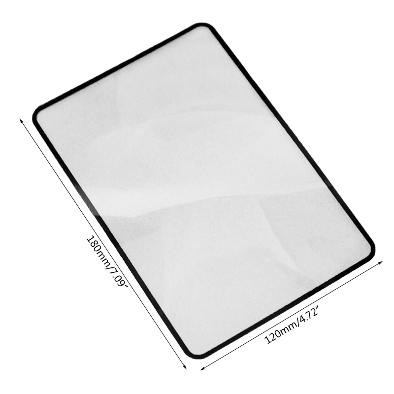 3X Premium Magnification Full Page Magnifier Fresnel Lenses Ideal for Reading Small Prints &amp; Low Vision Seniors Q84D