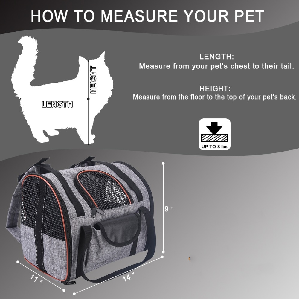 Kat Carrier Rugzak Multi-Functionele Opvouwbare Pet Puppy Hond Kat Autostoel Mand Dragen Kat Rugzak Huisdier Reizen carrier Bag