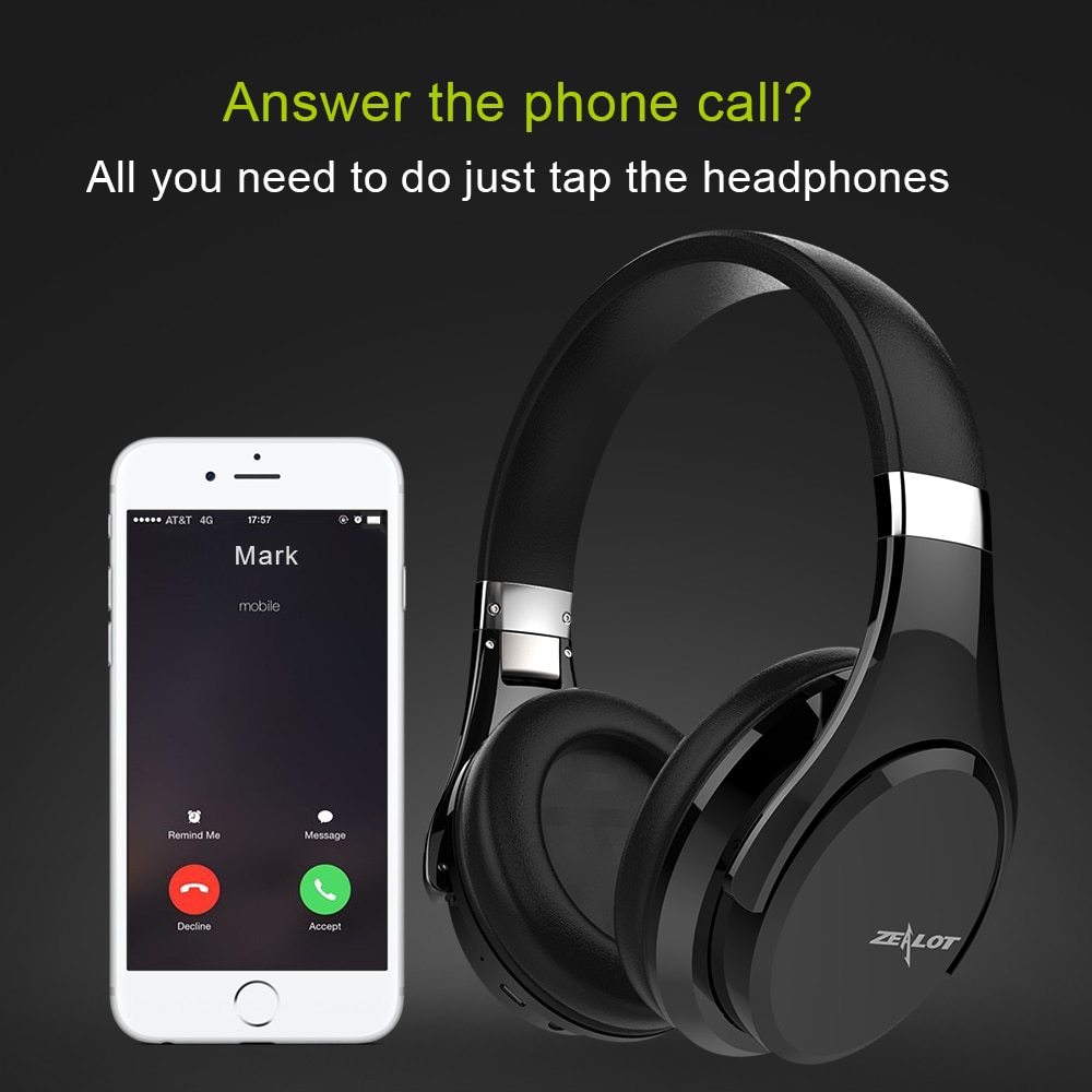 ZEALOT B21 Bluetooth Headphones for Phone PC HIFI Strong Bass Earphones Bluetooth Wireless Headset Gaming Headphones with mic