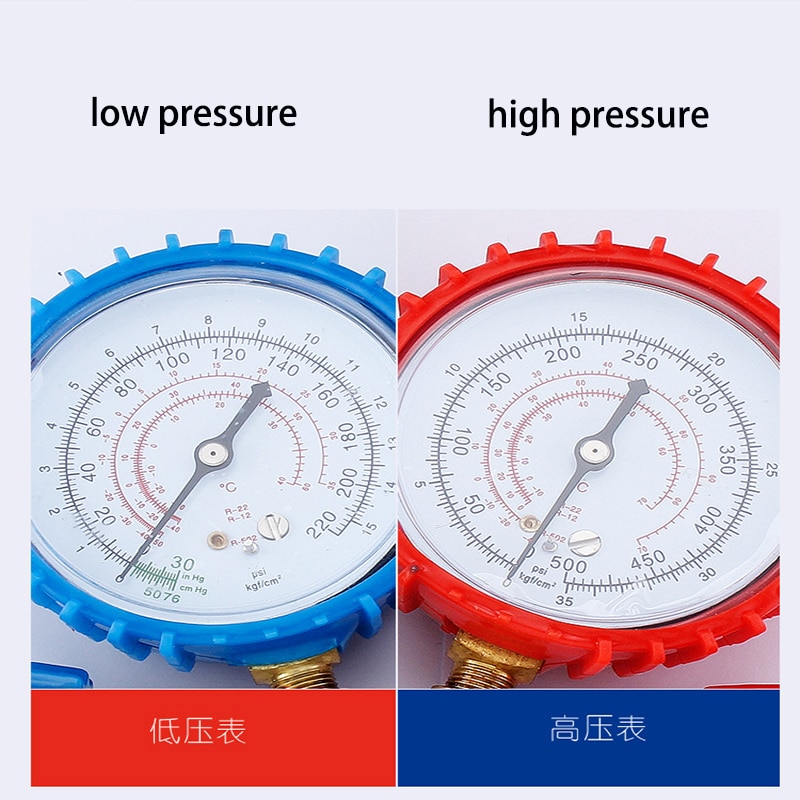 Car Air conditioning refrigerant filling tube cold medium Freon R134A Refrigerant charging hose Pressure Gauge 536G
