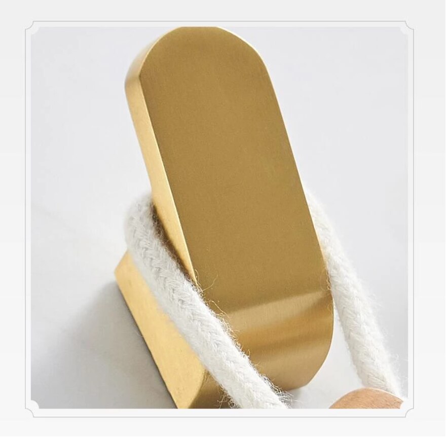 Gancho de aluminio para colgar ropa, accesorios de baño, colgador de puerta de cobre, montado en la pared