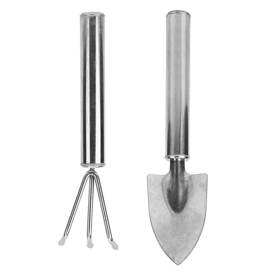 Outil de désherbage en acier inoxydable, petite pelle de jardinage, outils de jardinage, râteau, outil d'excavation, plante de fleurs, bonsaï, outil à main de jardinage