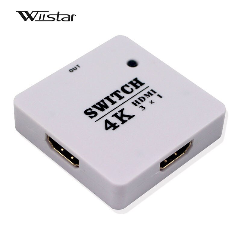 Wiistar Mini 3 Port HDMI Switch 3x1 HDMI Switcher 3 ingang 1 uitgang Splitter Hdmi-poort voor HDTV 2160 P Video