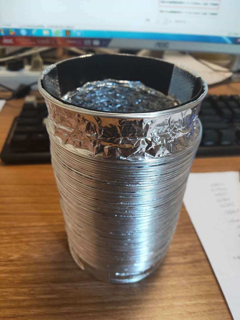 3/2 Meter Length 100mm/4'' PVC Fresh Air System Flexible Aluminum Exhaust Duct Pipe Air Ventilation Pipe Hose for Bathroom Of