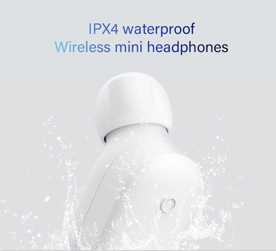 Original Xiaomi Bluetooth Kopfhörer Mini In-ohr Einzel Kopfhörer Drahtlose IPX4 Wasserdicht Mit Magnetic Charging mini Earphon