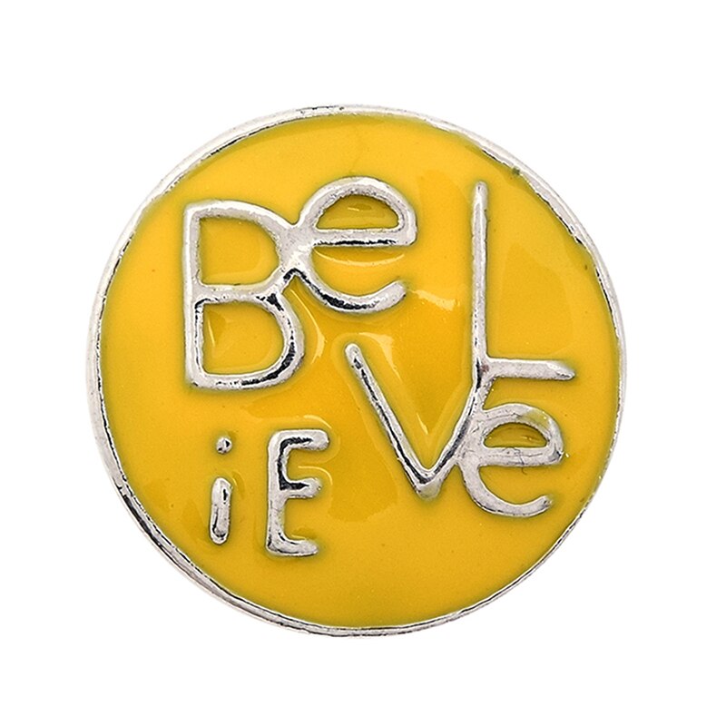 XH8027 Crystal 18mm cross hope believe arrow USA Metal Snap button fit snap jewelry DIY: Metal snap button11