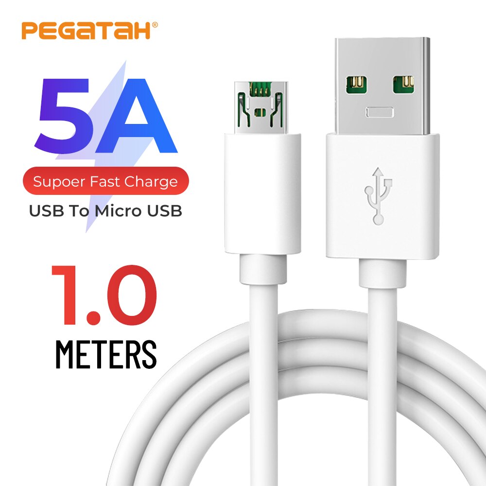 5A 1M micro USB fast mobile phone charger cable used for micro usb fast charging mobile phone Android micro charger data cable