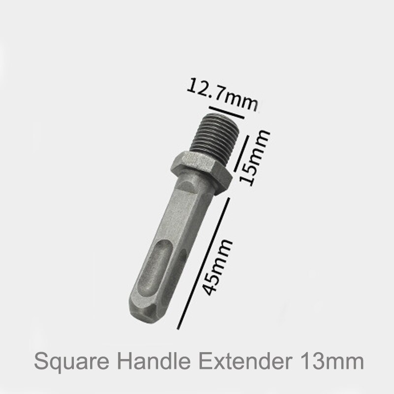 1PCS 6.5mm-16mm Manual Or Automatic Lock Drill Chuck Adapter For Impact Driver Electric Tool Accessories Square/Round/Hex Shank: Square Extender 13mm