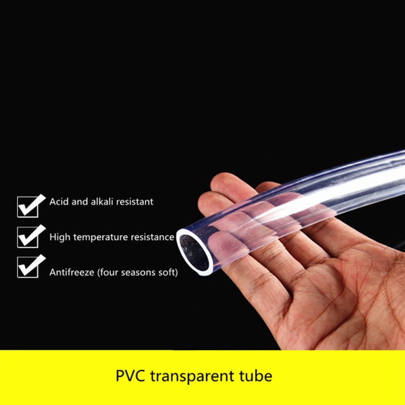 Korrosjonsbestandig plastslange pvc gjennomsiktig rør husholdningsrør diesel vannrett rør 2/4/5/6/25 mm rør