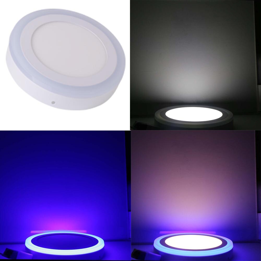 La Surface ronde et carrée du plafonnier 6W 9W 16W 24W de LED monté par surface peut changer le voyant de LED de couleur applicable au fami