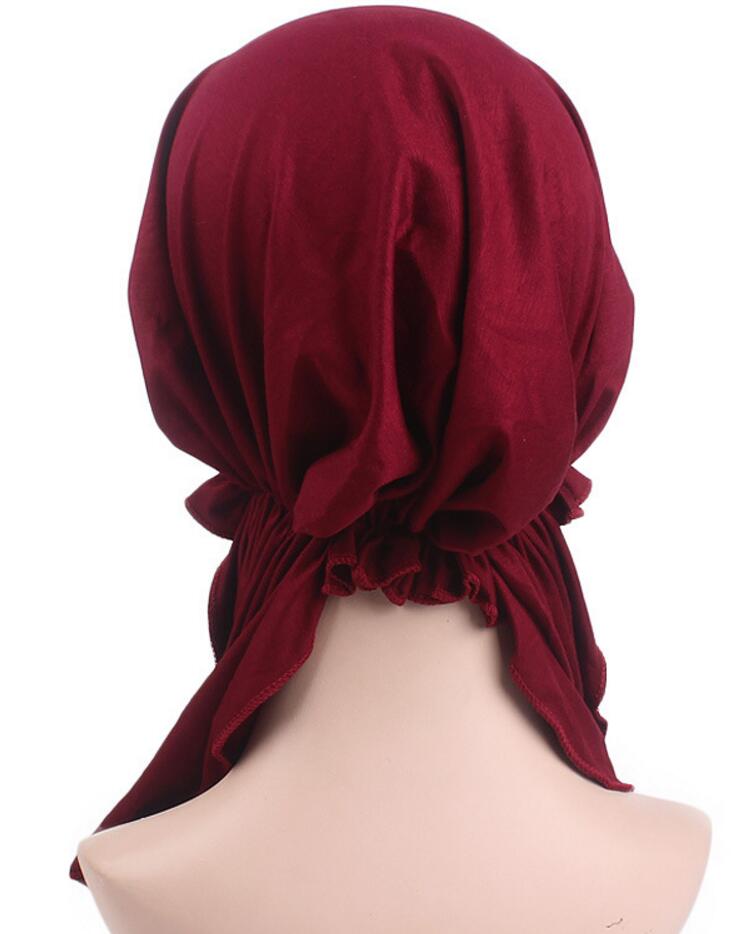 Luxe vrouwen Spandex Sport Hoofdband Durags Bandana Tulband Hoed Pruiken Doo Durag Biker Extra lange bandjes DU-RAG Stitch buiten