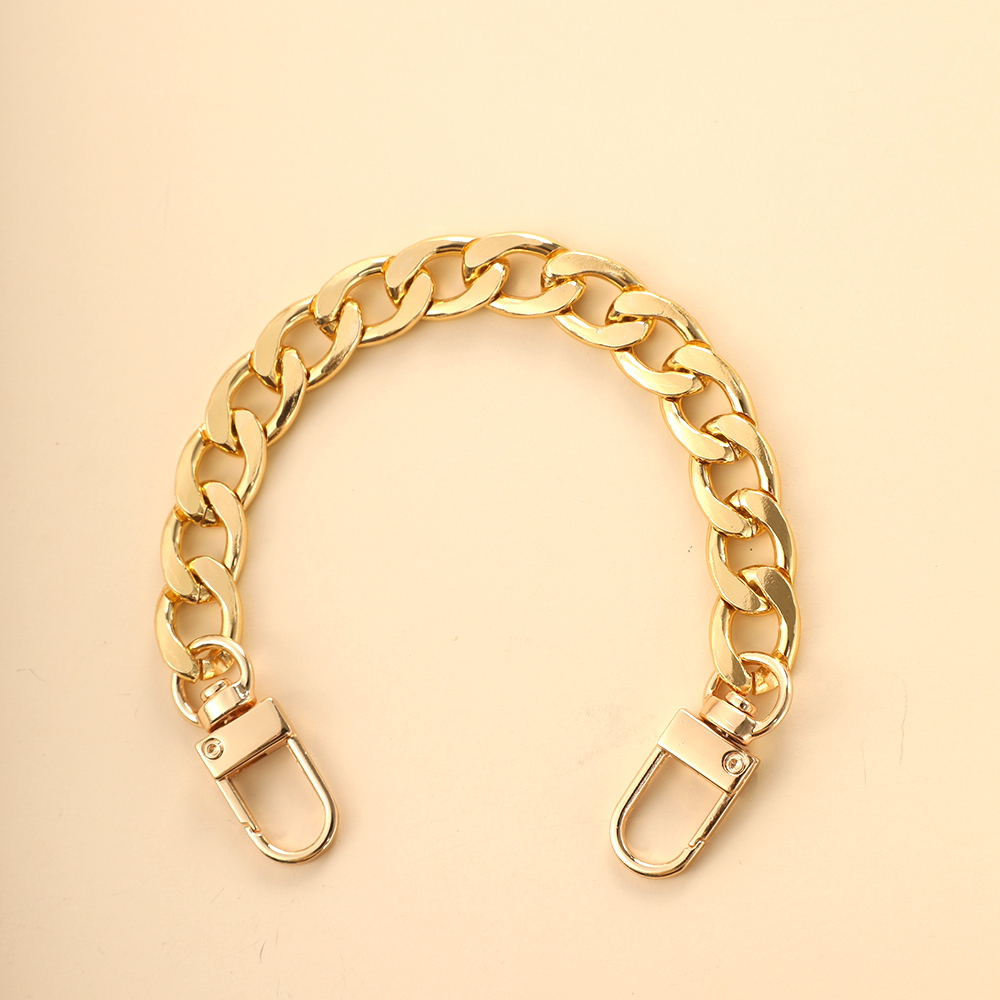 EquiBag-Accessoires de sangle JOBag, rallonge de 20cm, métal JOSolid, document DIY JOstrong or argent noir environnement: Or et de lumière