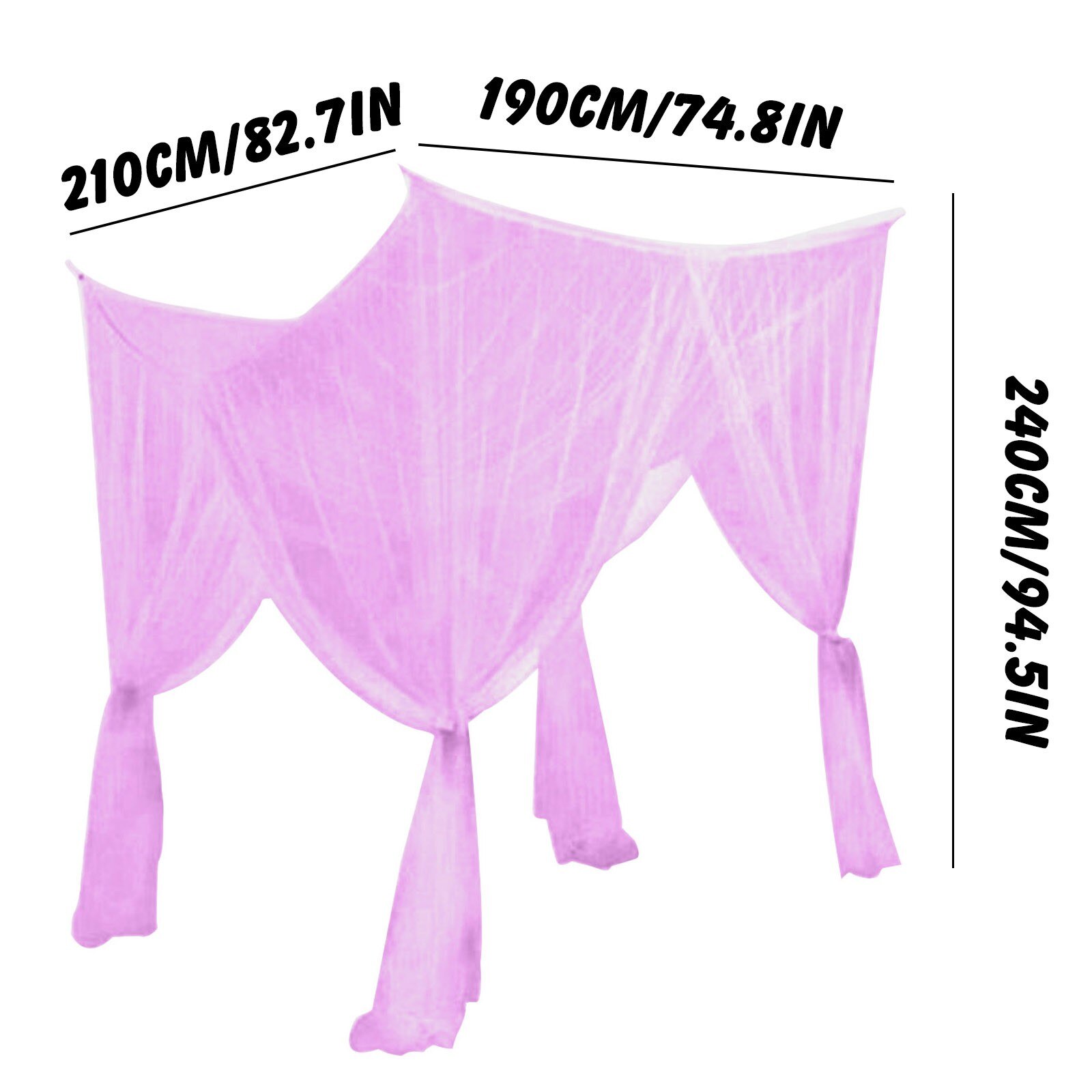 Large Mosquito Net Bedroom Curtain Suitable For All Cribs King-Size Beds Court retro Style, Classic, European Style Mosquito Net