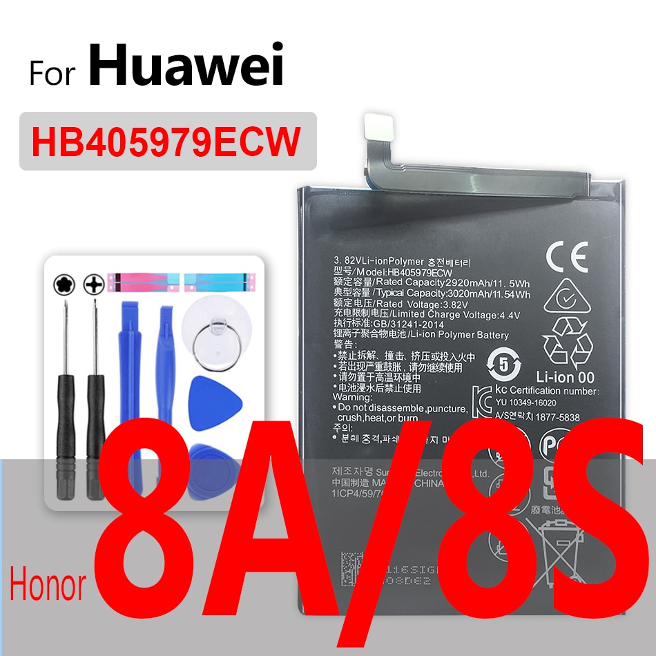 HB405979ECW Replacement Battery For Huawei Honor 8A/Honor 8S Honor8A/Honor8S Honor 8A/8S