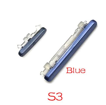 20pcs/lot Volume Up Down + Power On Off Button Side Key For Samsung S3 S7 Edge J5 J7 J510 J710 /J5 J7 J730 Side Button: S3 Blue