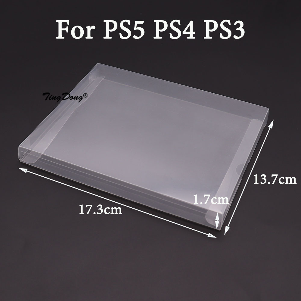 Boîte de jeu transparente en plastique l'horloge, étui de protection, jeux CIB, N64 Go, GBA, GBC, SNES, AnjSwitch, PS5, PS4, PS3, PS2, 20 pièces: Bleu