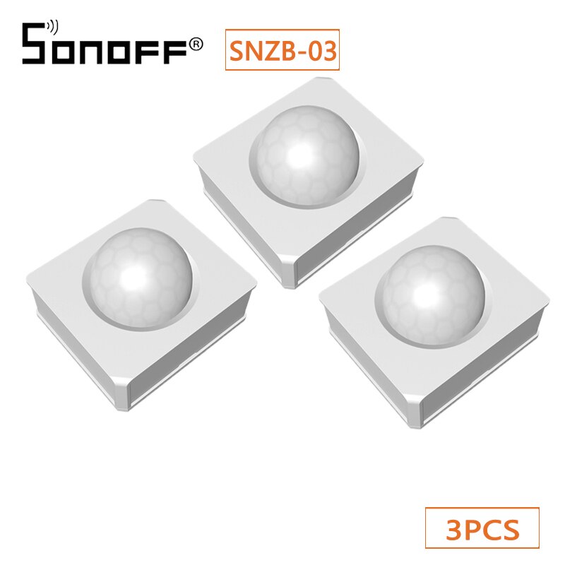 SONOFF Motion Sensor ZigBee Mini Smart Home Real-time 110° Motion Detect Trigger Alarms System Works With ZBBridge eWeLink: 3pieces