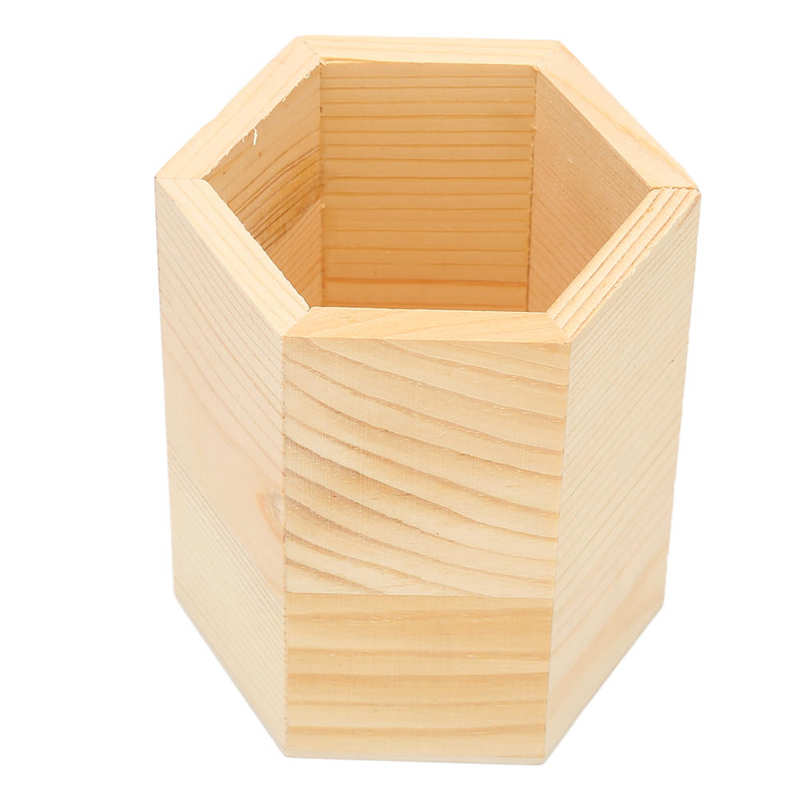 Makeup Brush Holder Wood Decorative Cosmetics Brush Storage Holder for Bathroom