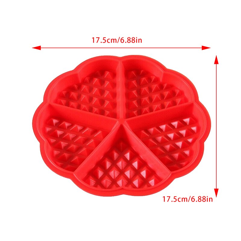 Stampi per Waffle in Silicone stampi per dolci antiaderenti stampi per Muffin per biscotti da forno a microonde utensili da cucina Bakeware da cucina: Grigio chiaro