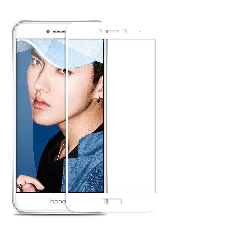 Protector de pantalla de vidrio templado para Huawei, Protector de pantalla de vidrio templado para Huawei P8 LITE P9 LITE PRA-LX1 PRA-LA1 PRA-LX2 Honor 8 Lite 5,2": white color