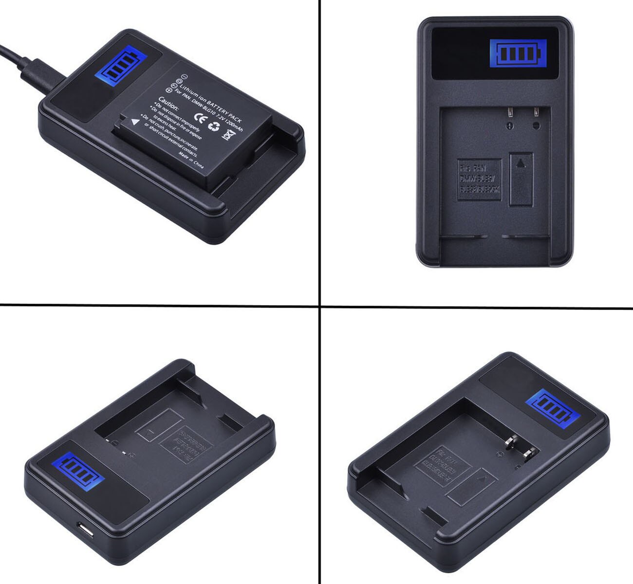 Battery Charger For Casio Exilim EX-ZR800 EX-ZR850 EX-ZR1000 EX-ZR1200 EX-ZR1500 EX-ZR5000 Digital Camera