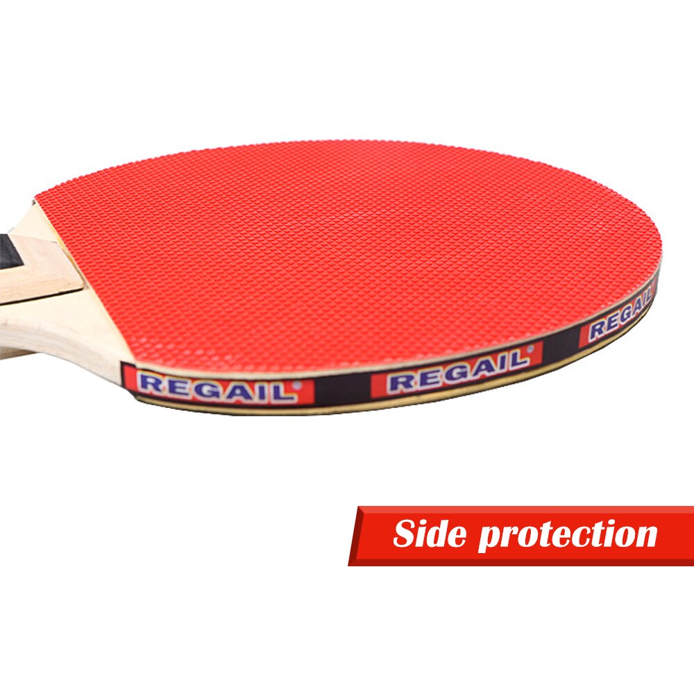 Pingpongbatjes, tafeltennisbatjes, 2 batjes met lange steel, pingpongracket trainingsaccessoires, racketpakket met 3 ballen