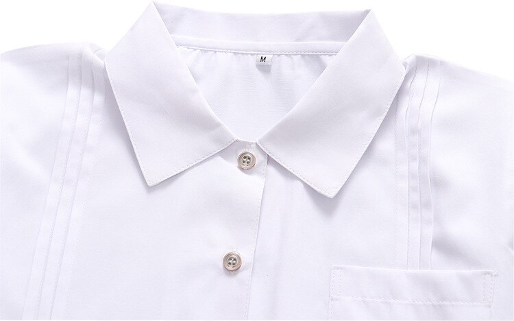Uniforme scolaire japonais pour filles, chemise blanche à manches courtes, col carré pointu, taille courte, costume de marin Jk, uniforme de travail