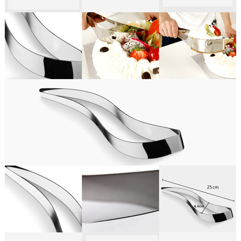 Stainless Steel Cake Knife Cake Pie Slicer Blade Cutter Blade The Bread And Butter Cake Baking Gadgets Spatula Silicone Mold