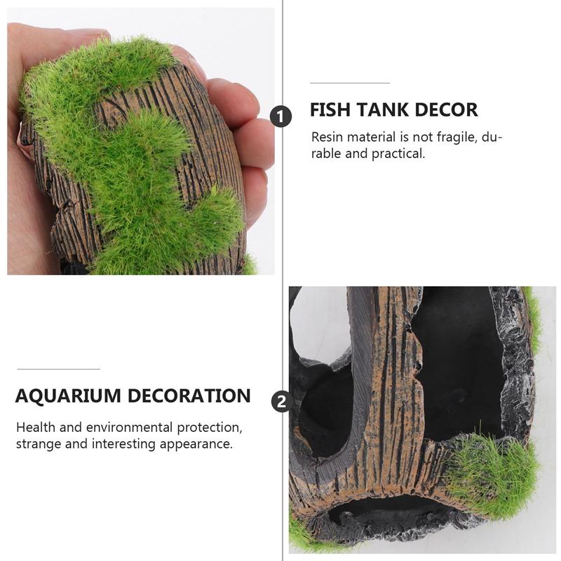 1pc aquariumdecoratie hars simulatie vat schuilplaats aquarium decoratie