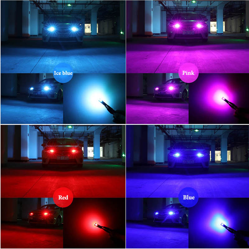 Luz LED Canbus T10 para Interior de coche, lámpara de lectura Canbus W5W 3030 10SMD 12V-24V 194 168, 10W, 1 unidad