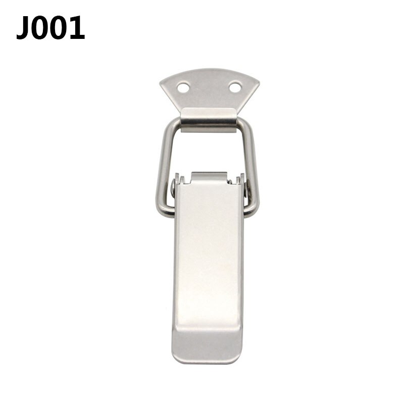4Pcs/Lot Stainless Steel Hasp Spring Locking Latch Toolbox Chest Toggle Catch Clasp Box Hinges Furniture Hardware Accessories