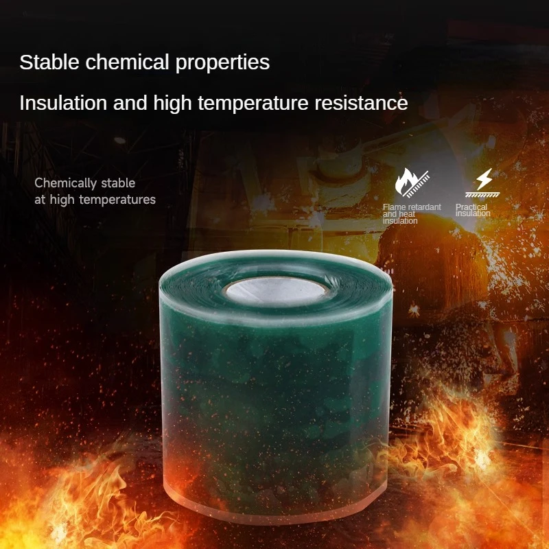 Nastro elettrico autoadesivo in gomma siliconica resistente alle alte temperature ad alta tensione e potenza isolata ignifuga