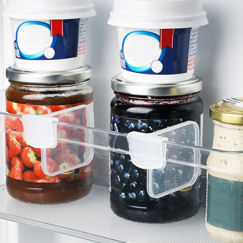 4 stuks keuken classificatie schot koelkast interne lade rek vrije combinatie plastic scheidingswand transparante keuken