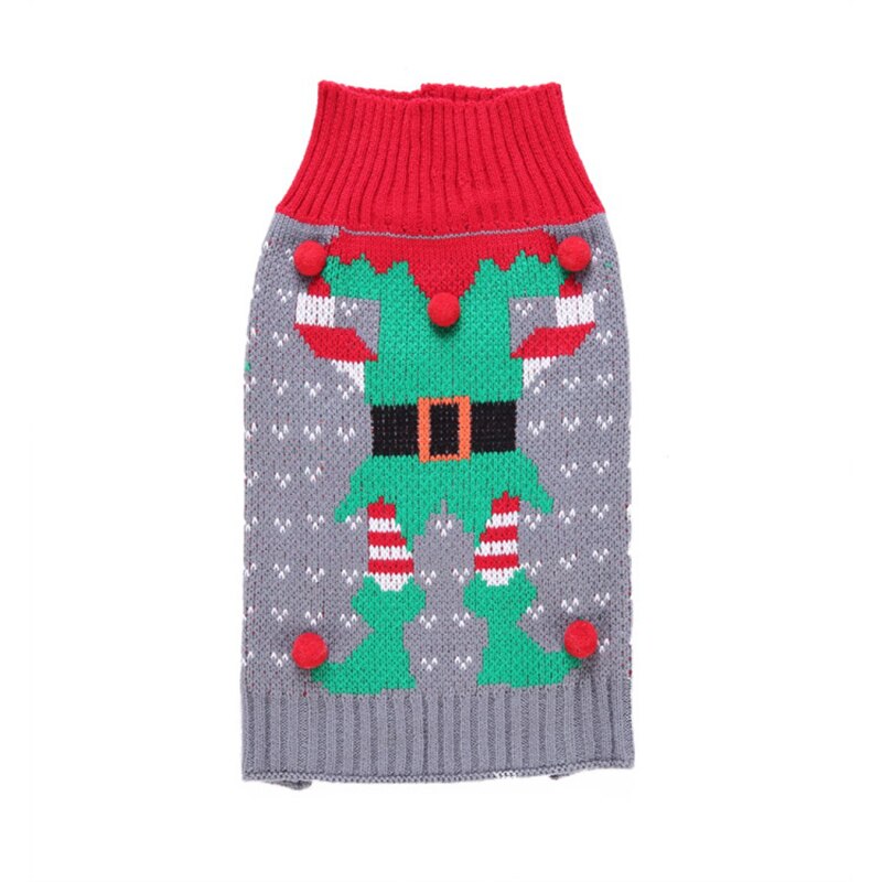 Camiseta de de copos de nieve para perro, accesorios clásicos para perro, suministros navideños para mascotas, suéter, ropa pequeña: grey / S
