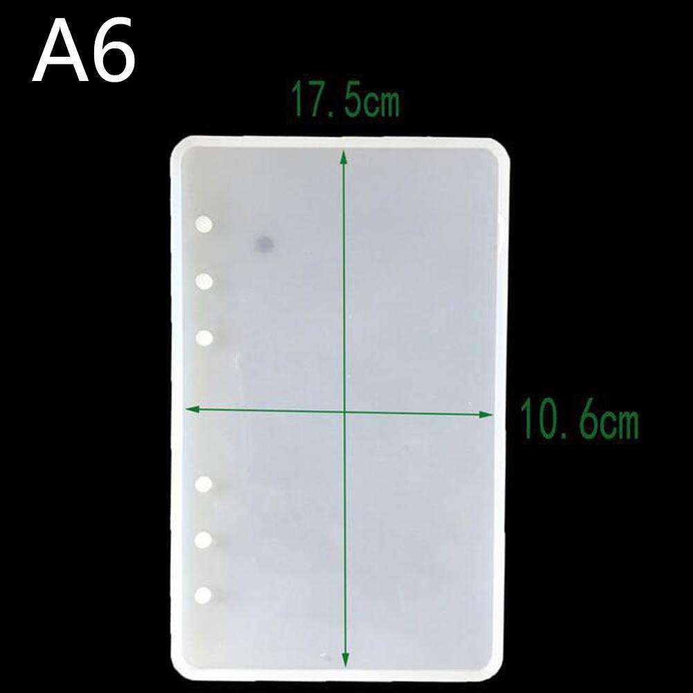 A7/A6/A5 Notebook Shape Silicone Mold Diy Hars Boek Mold Crystal Epoxy Silicome Mold Transparant Boek: A6