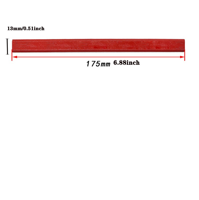 3/5/10 Stück achteckiges quadratisches rotes Bleistift-einstellen für Schreiner, Holzbearbeitung, Zeichenwerkzeuge, Zimmerei-spezifischer achteckiger quadratischer Bleistift