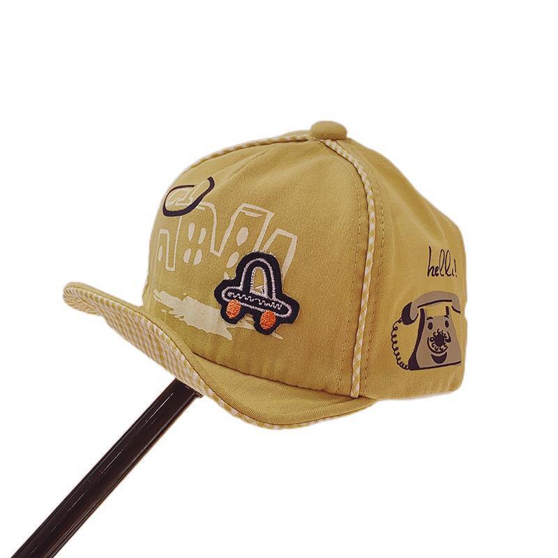Cartoon Letter Baby Baseball Cap Summer Spring Baby Boy Sun Hat Beach Outdoor Toddler Kids Soft Cotton Children Snapback Cap
