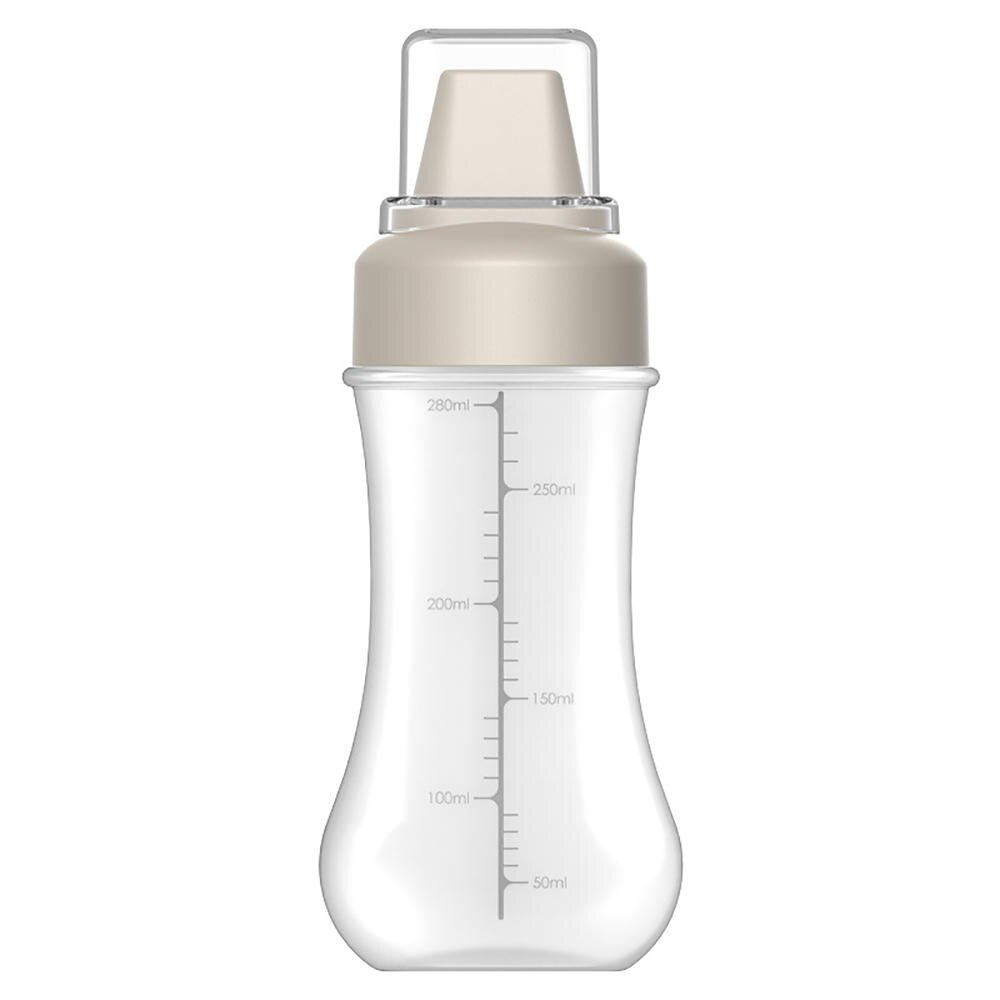Bouteilles à presser en plastique avec sortie à 5 trous pour Sauce Ketchup, Condiments, peinture à l'huile d'olive, BBQ avec capuchon torsadé: Grey 350ml
