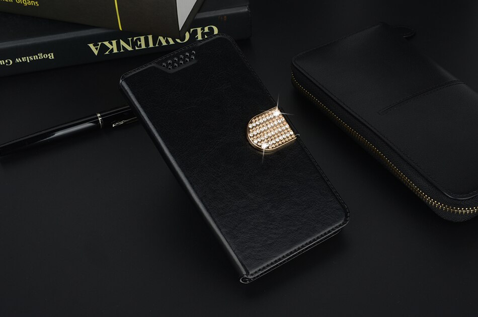Skóra miękka etui na alcatel U5 HD 5047 5047D 5047Y 4047 4047D 4047Y 5044D 5044Y etui z klapką stojak obudowa portfelowa Coque etui