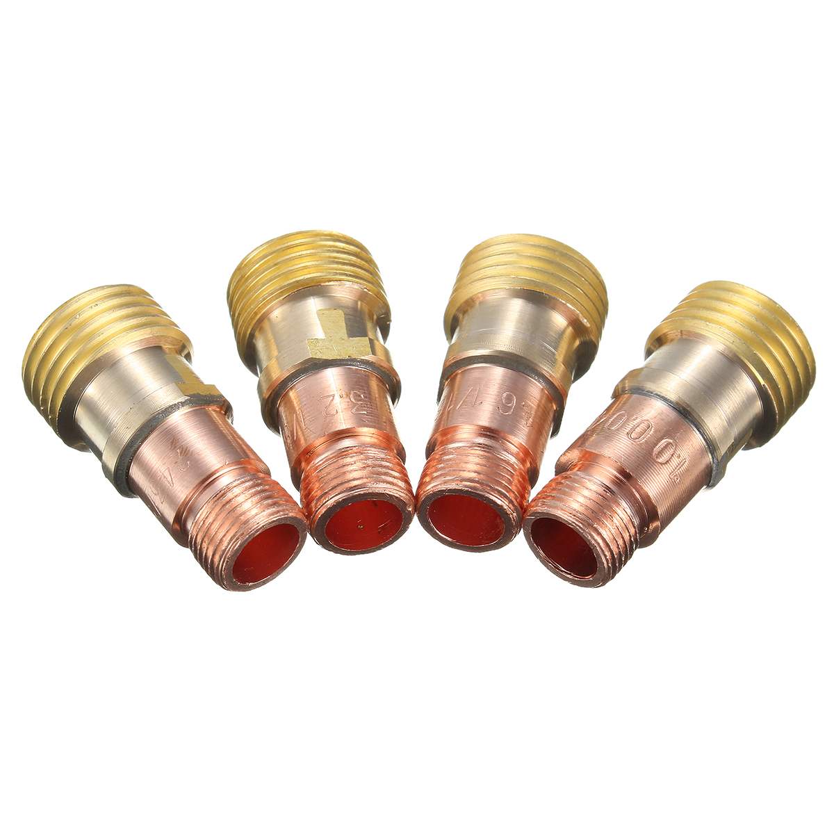 Connecteur de lentille de gaz trapu de corps de pinces en laiton de Forgelo avec la maille pour des accessoires de soudure de torche de Tig WP-17/18/26