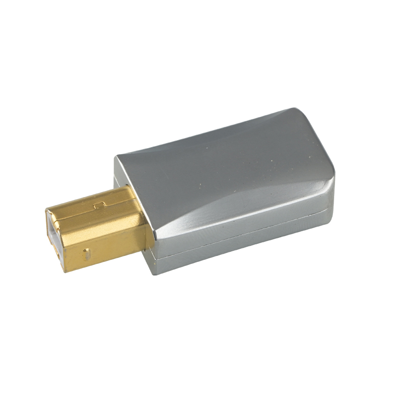 HiFi Audio USB Data Cable DIY Type A Type B USB A USB B USB 2.0 Connector Jack Tail Sockect Connector Port Sockect Metal Casing: Blue