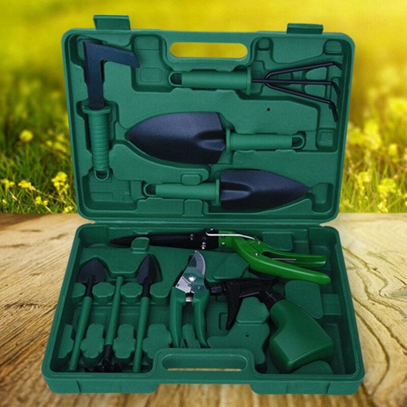 GTBL Gardening And Planting Tools, Flower Garden, Watering Bottle, Potted Plants, Pruning And Digging Shovel Ten-Piece Set