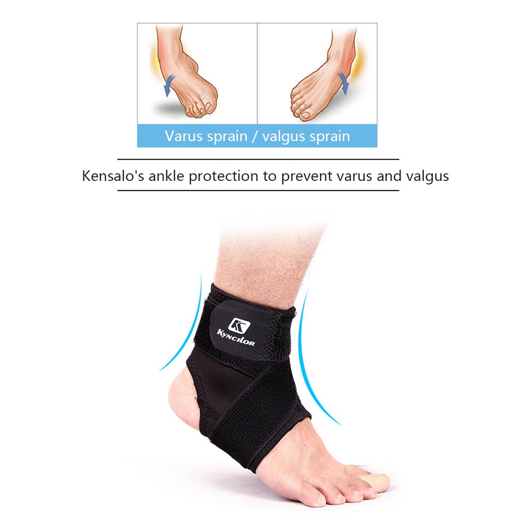 1Pcs 3D Verstelbare Enkel Ondersteuning Ademend Elastische Enkel Protector Black Ankle Brace Beschermende Accessoires