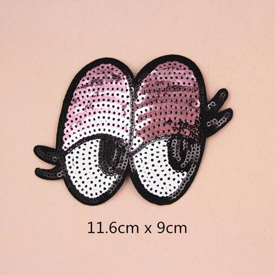 1PC Paillette Sequins Embroidered Patches Clothes Stickers Bag Sew Iron On Applique DIY Apparel Sewing Clothing Accessories BU20: BU20N1 Eye